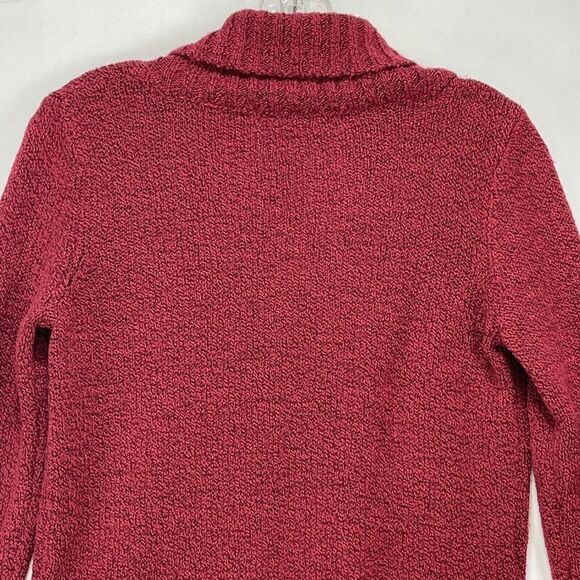 St Johns Bay Women Shawl Sweater Size MP Red Long Sleeves Casual - Picture 14 of 15